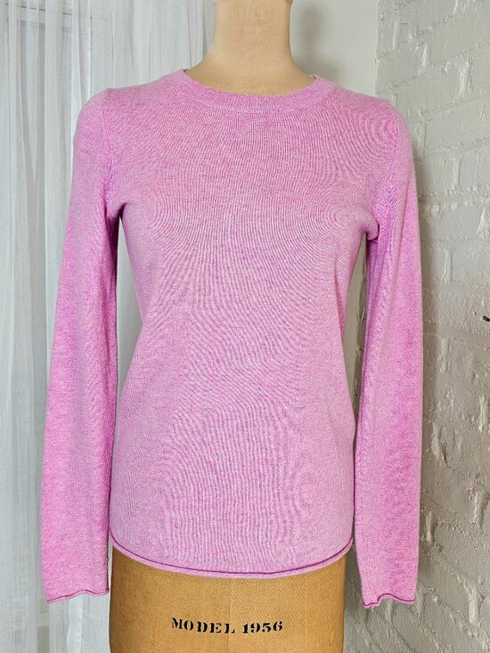 J. Crew Sweaters - J.Crew Italian Cashmere Sweater Pink Crewneck Size Small